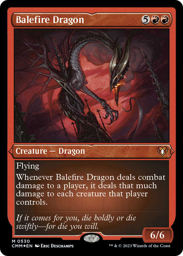 Balefire Dragon (Foil Etched) [Commander Masters] | Exor Games Dartmouth