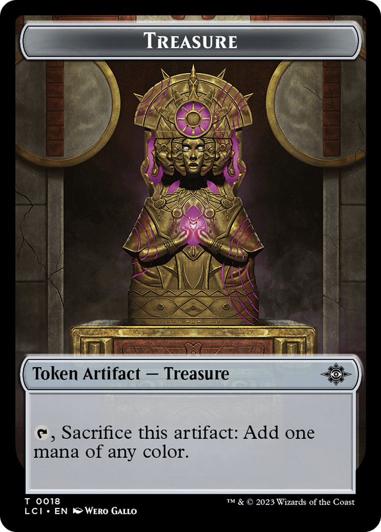 Treasure (0018) // Bat Double-Sided Token [The Lost Caverns of Ixalan Tokens] | Exor Games Dartmouth