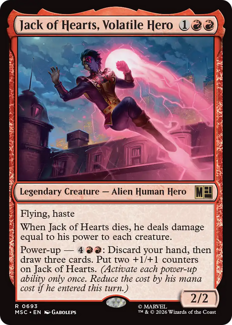 Jack of Hearts, Volatile Hero [Marvel Super Heroes Commander] | Exor Games Dartmouth