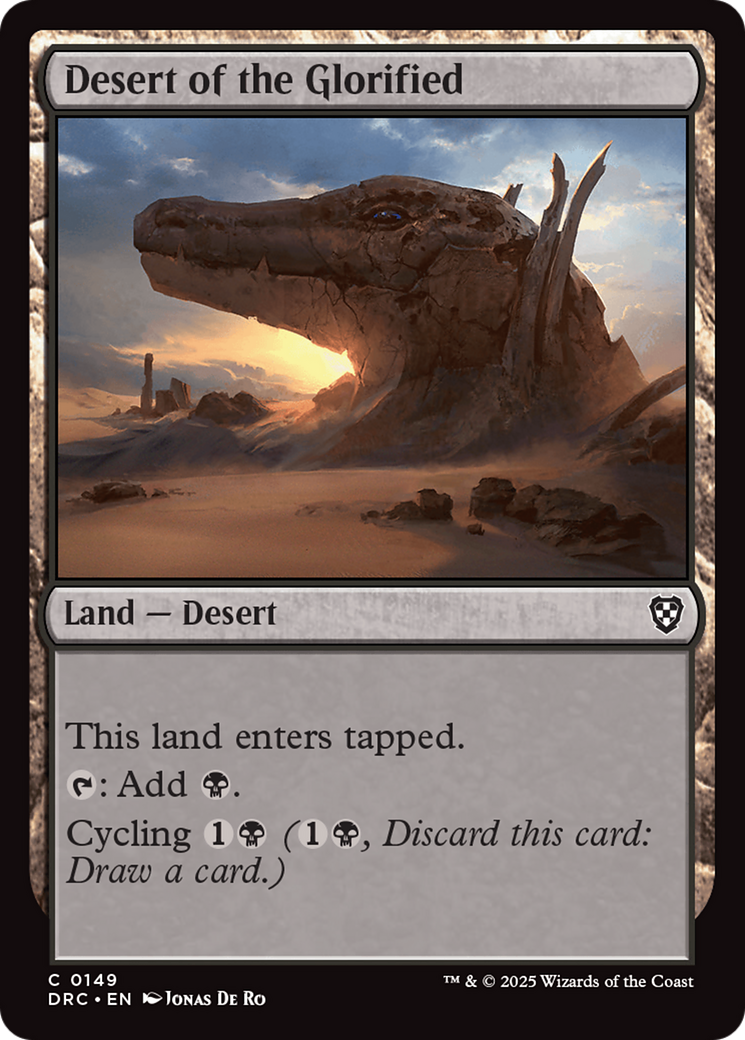 Desert of the Glorified [Aetherdrift Commander] | Exor Games Dartmouth