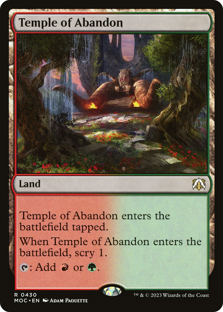 Temple of Abandon [March of the Machine Commander] | Exor Games Dartmouth