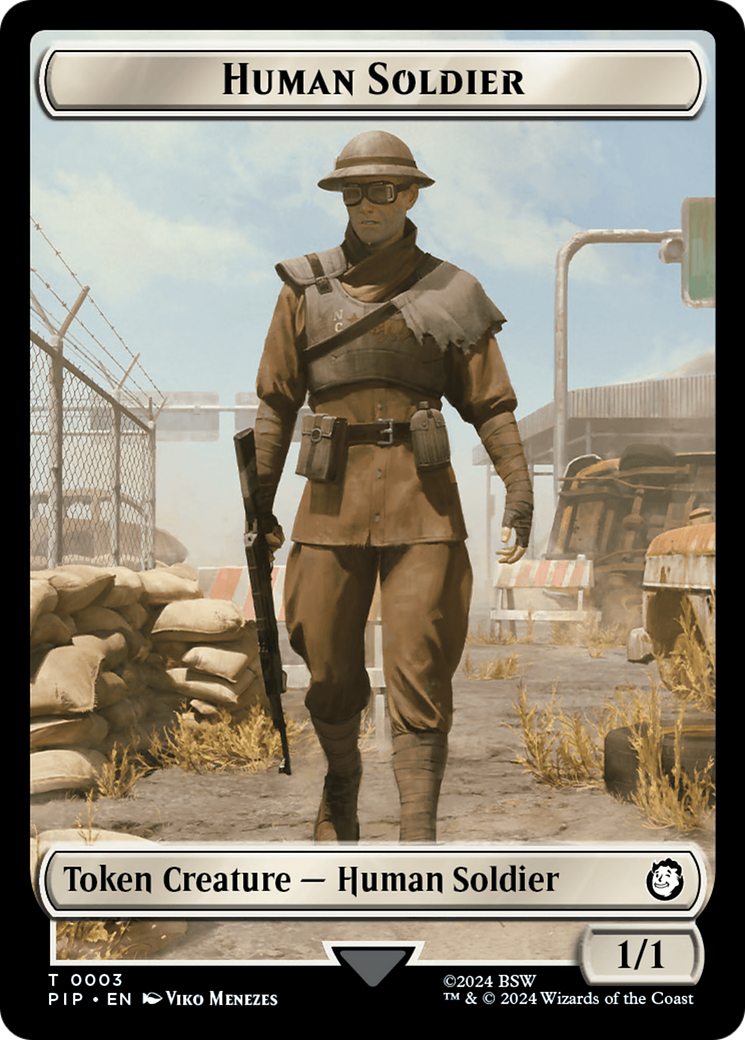 Food (0013) // Human Soldier Double-Sided Token [Fallout Tokens] | Exor Games Dartmouth