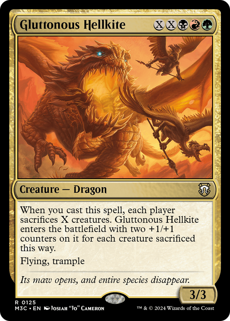 Gluttonous Hellkite [Modern Horizons 3 Commander] | Exor Games Dartmouth
