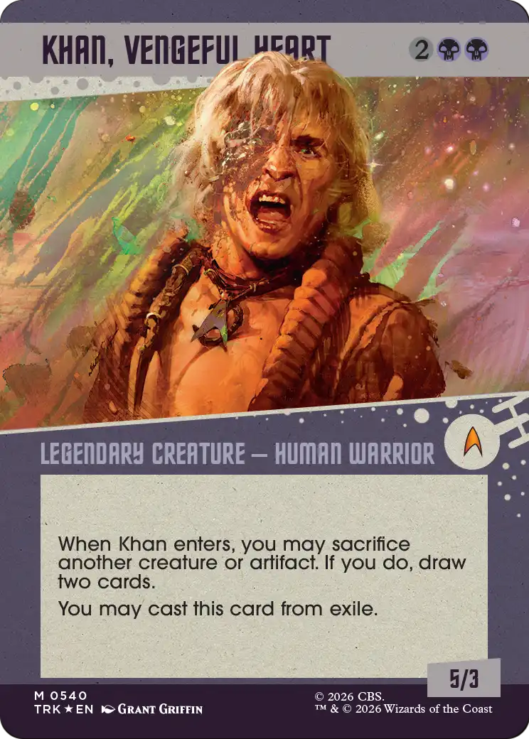 Khan, Vengeful Heart (Showcase) (Surge Foil) [Star Trek] | Exor Games Dartmouth