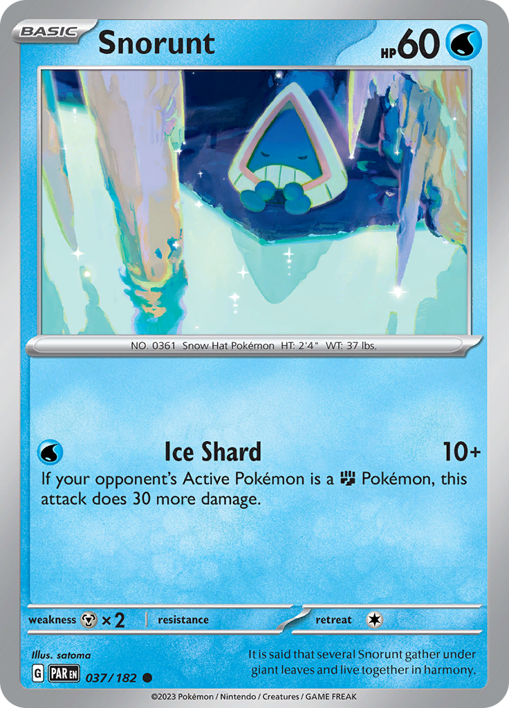 Snorunt (037/182) [Scarlet & Violet: Paradox Rift] | Exor Games Dartmouth