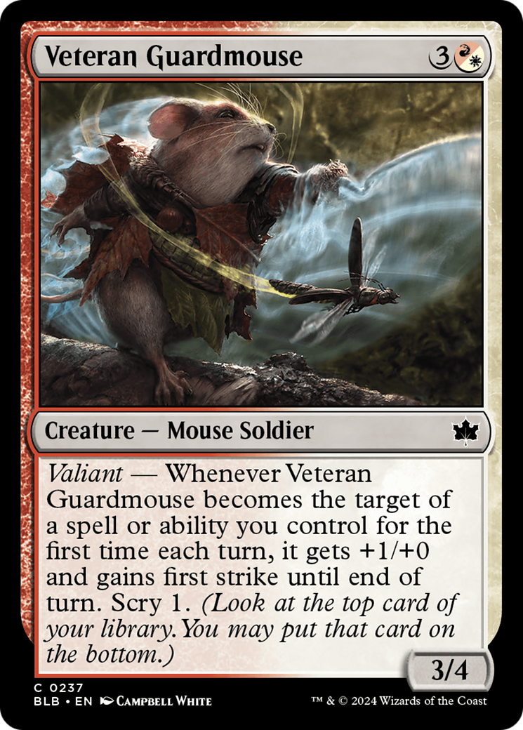 Veteran Guardmouse [Bloomburrow] | Exor Games Dartmouth