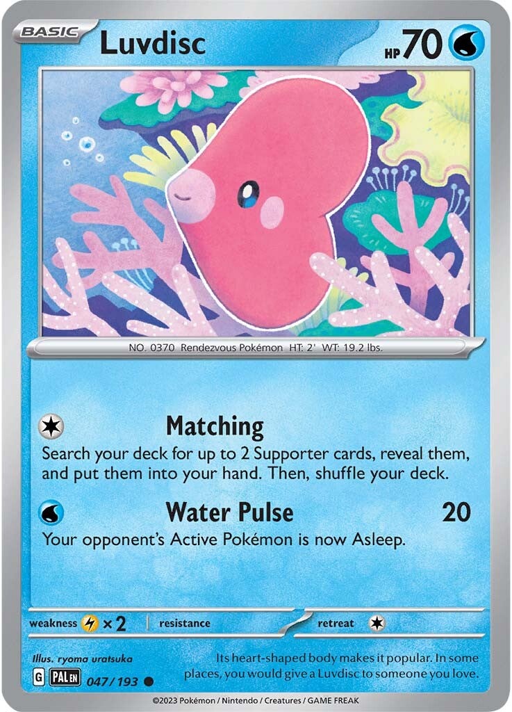 Luvdisc (047/193) [Scarlet & Violet: Paldea Evolved] | Exor Games Dartmouth