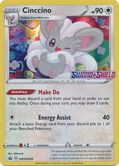 Cinccino (SWSH009) (Staff Prerelease Promo) [Sword & Shield: Black Star Promos] | Exor Games Dartmouth