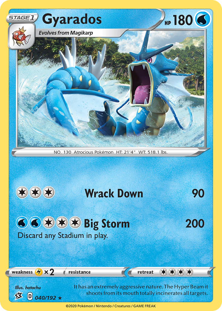 Gyarados (040/192) [Sword & Shield: Rebel Clash] | Exor Games Dartmouth