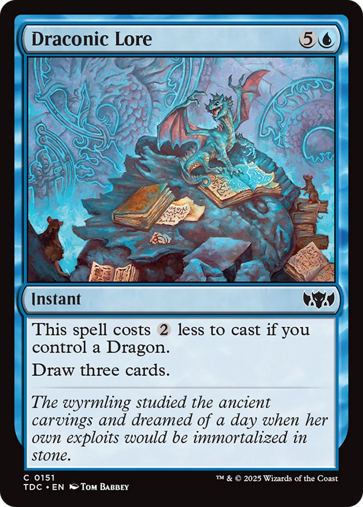 Draconic Lore [Tarkir: Dragonstorm Commander] | Exor Games Dartmouth