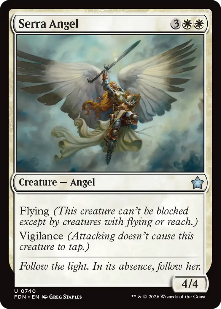 Serra Angel (0740) [Foundations] | Exor Games Dartmouth