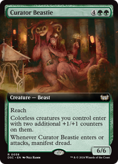 Curator Beastie (Extended Art) [Duskmourn: House of Horror Commander] | Exor Games Dartmouth