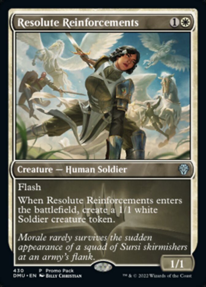 Resolute Reinforcements (Promo Pack) [Dominaria United Promos] | Exor Games Dartmouth