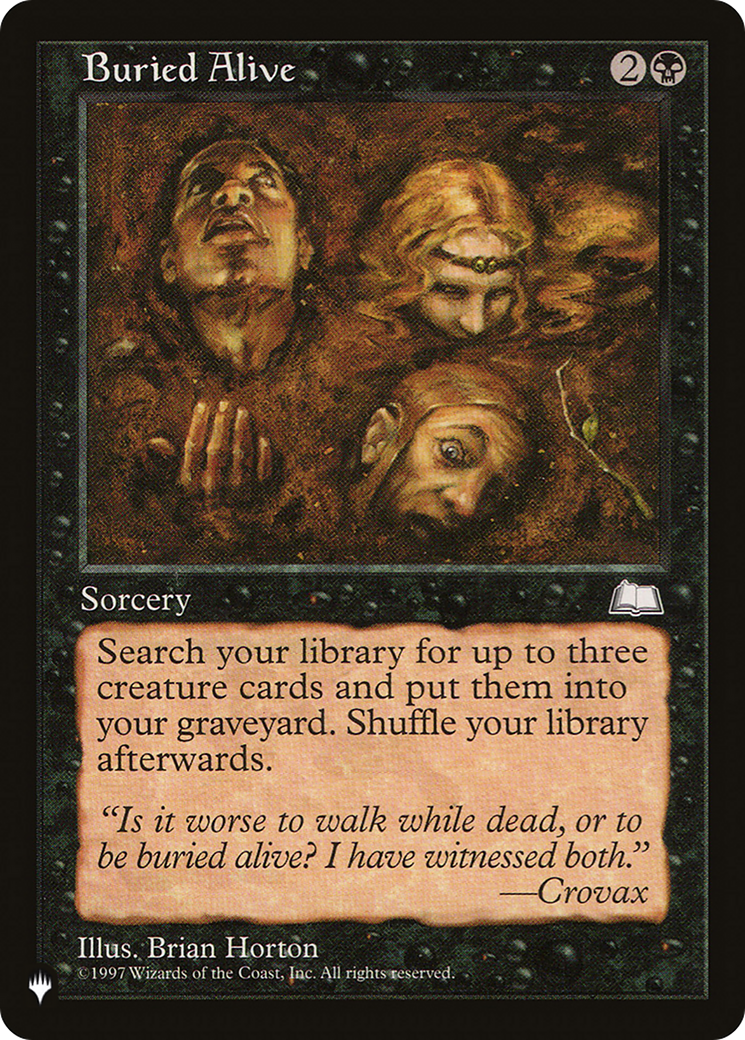 Buried Alive [The List] | Exor Games Dartmouth