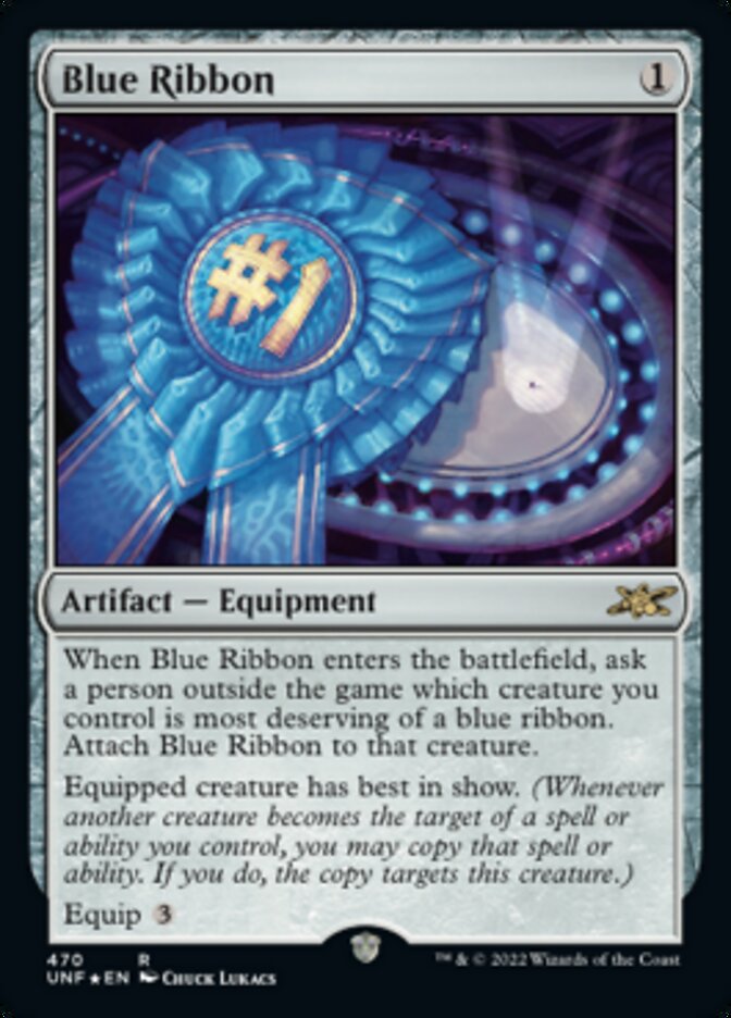 Blue Ribbon (Galaxy Foil) [Unfinity] | Exor Games Dartmouth
