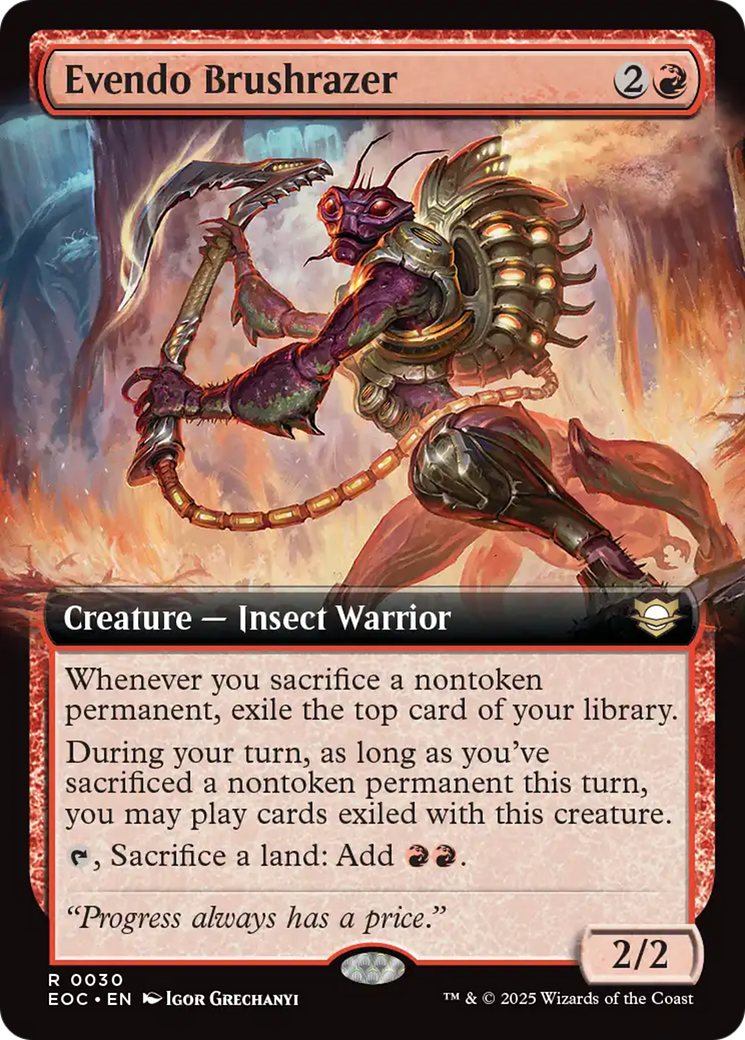 Evendo Brushrazer (Extended Art) [Edge of Eternities Commander] | Exor Games Dartmouth