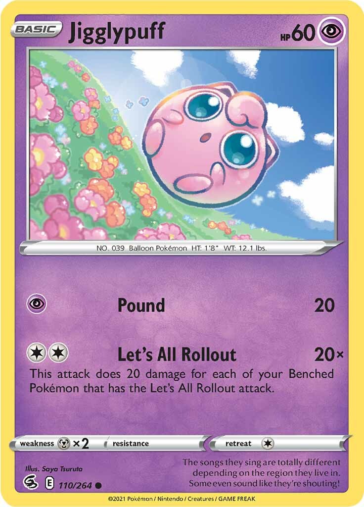 Jigglypuff (110/264) [Sword & Shield: Fusion Strike] | Exor Games Dartmouth