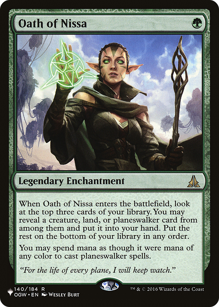 Oath of Nissa [The List Reprints] | Exor Games Dartmouth