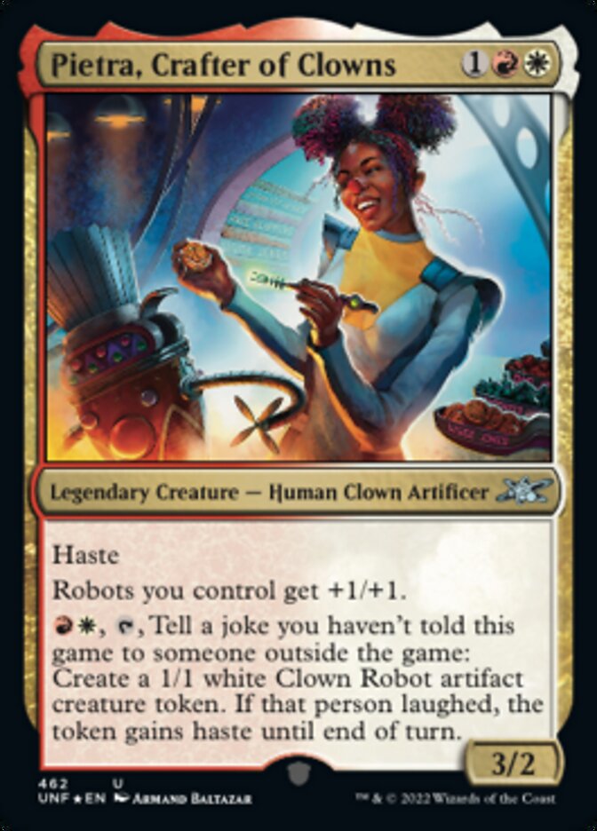 Pietra, Crafter of Clowns (Galaxy Foil) [Unfinity] | Exor Games Dartmouth