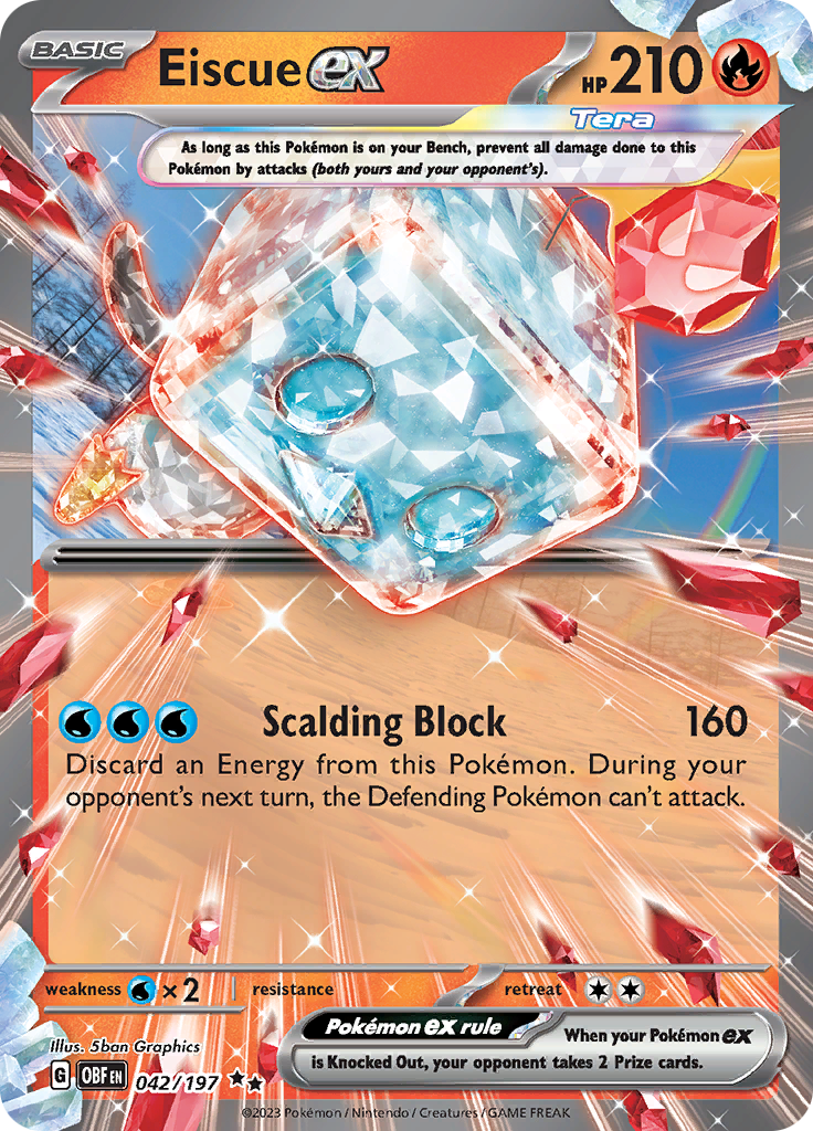 Eiscue ex (042/197) [Scarlet & Violet: Obsidian Flames] | Exor Games Dartmouth