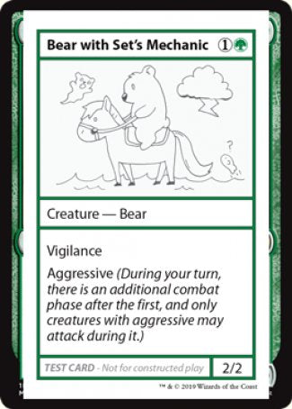 Bear with Set's Mechanic (2021 Edition) [Mystery Booster Playtest Cards] | Exor Games Dartmouth