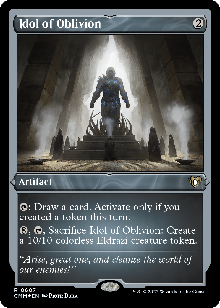 Idol of Oblivion (Foil Etched) [Commander Masters] | Exor Games Dartmouth