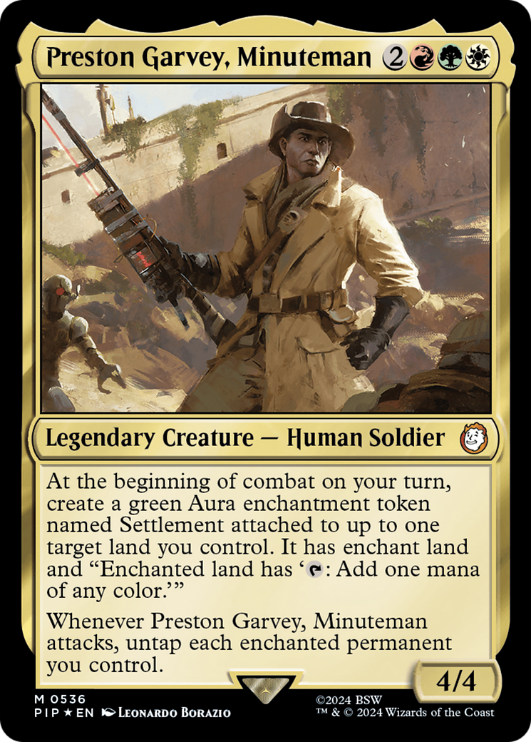 Preston Garvey, Minuteman (Surge Foil) [Fallout] | Exor Games Dartmouth