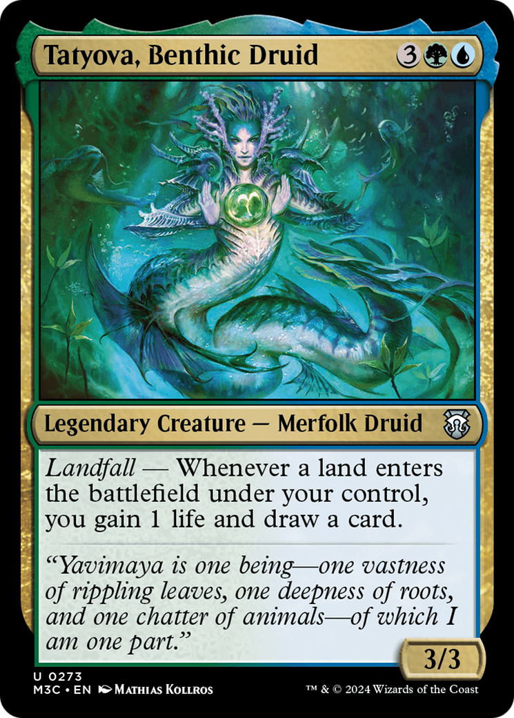 Tatyova, Benthic Druid (Ripple Foil) [Modern Horizons 3 Commander] | Exor Games Dartmouth