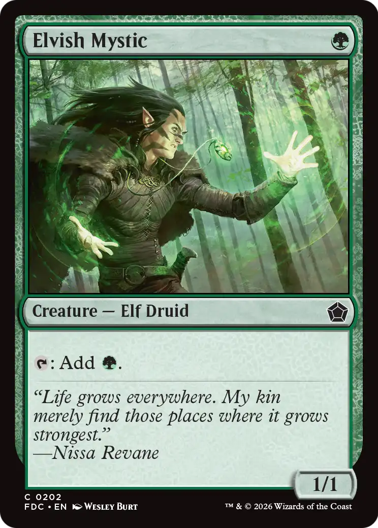 Elvish Mystic [Foundations Commander] | Exor Games Dartmouth