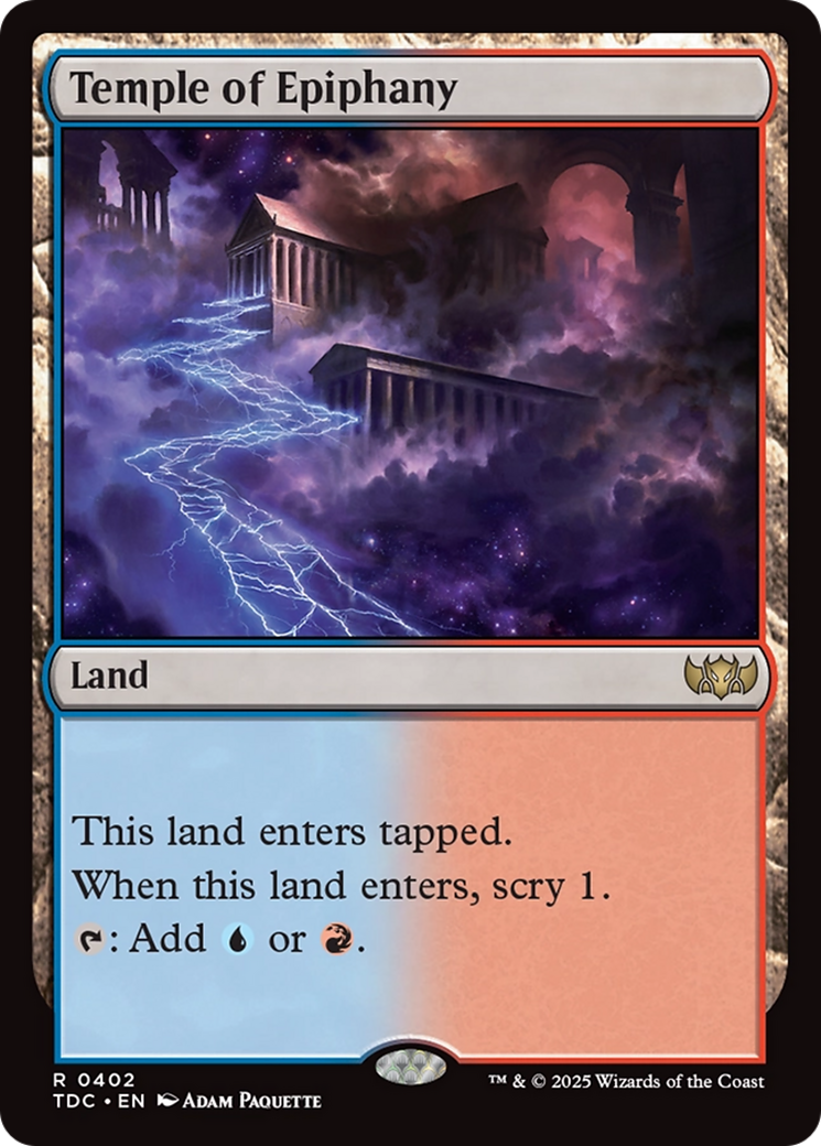 Temple of Epiphany [Tarkir: Dragonstorm Commander] | Exor Games Dartmouth
