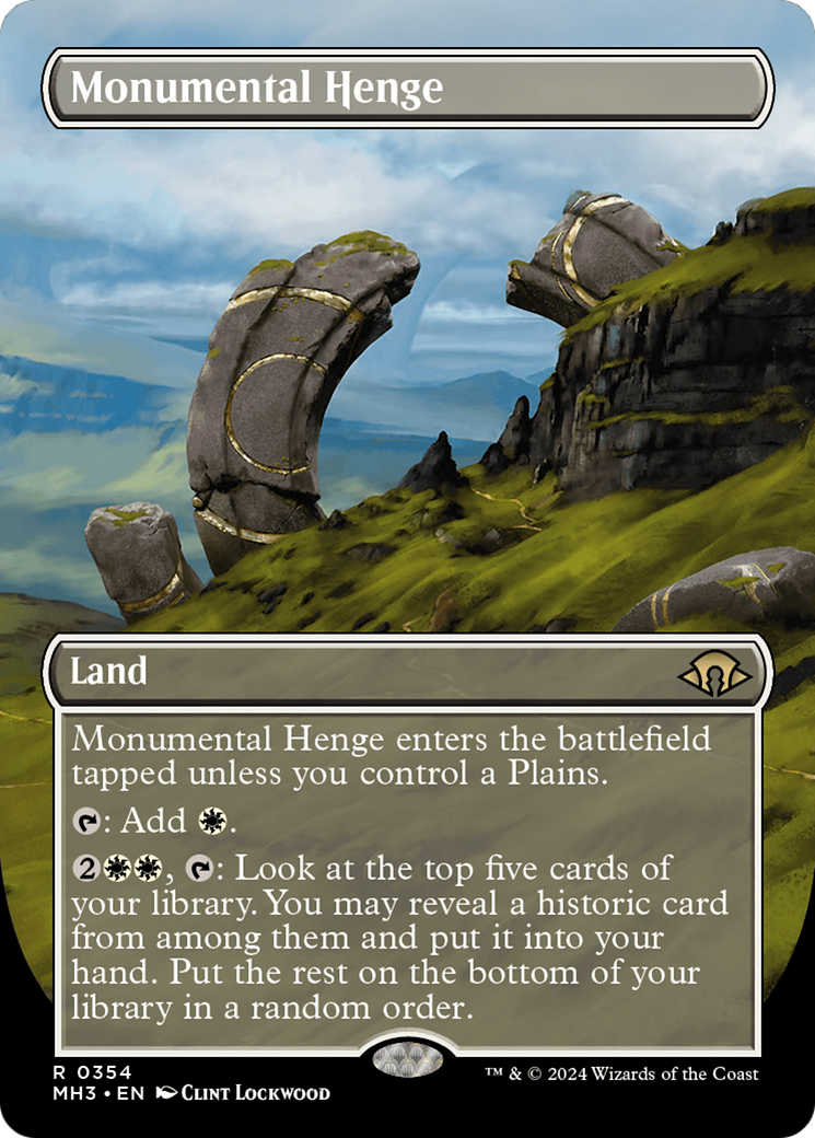 Monumental Henge (Borderless) [Modern Horizons 3] | Exor Games Dartmouth