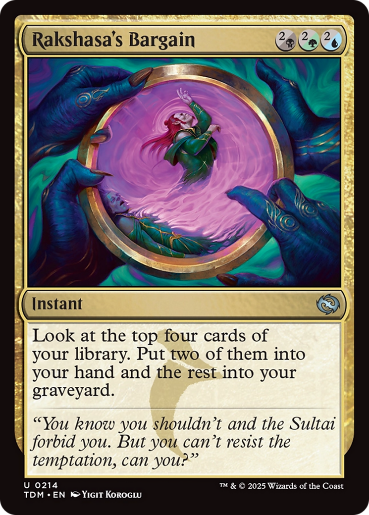 Rakshasa's Bargain [Tarkir: Dragonstorm] | Exor Games Dartmouth