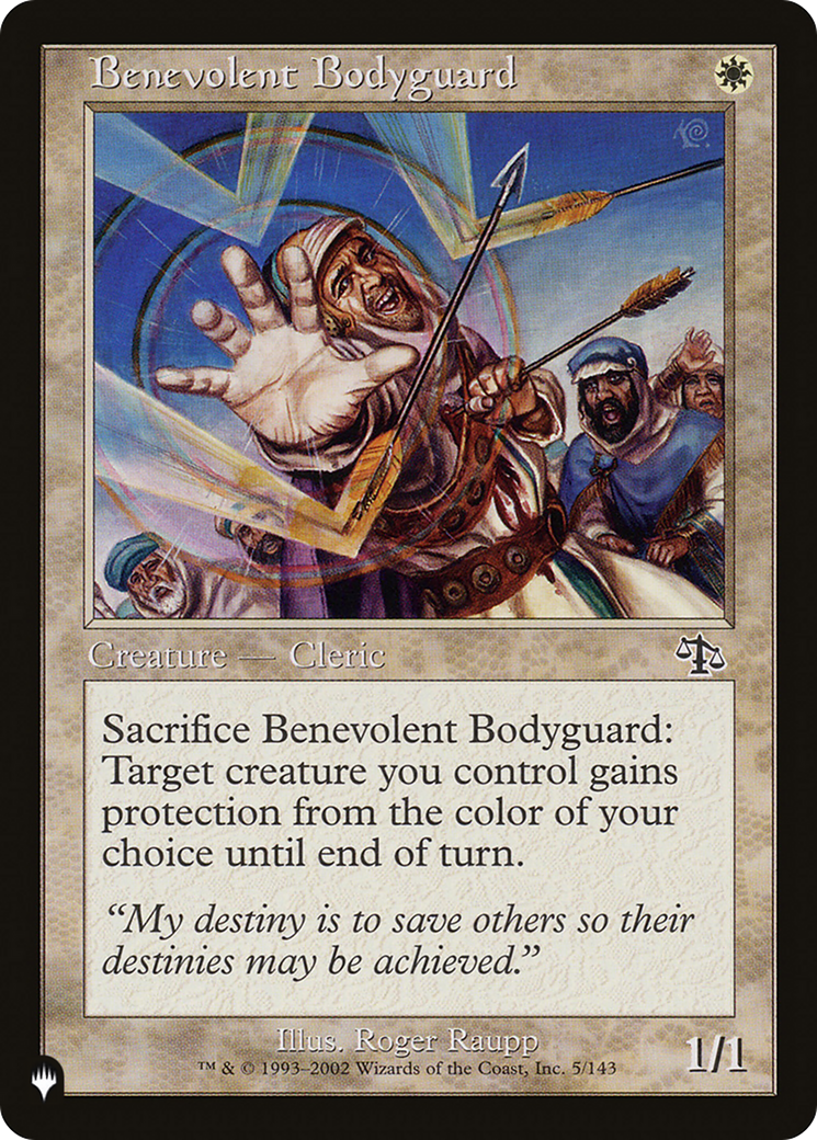 Benevolent Bodyguard [The List Reprints] | Exor Games Dartmouth