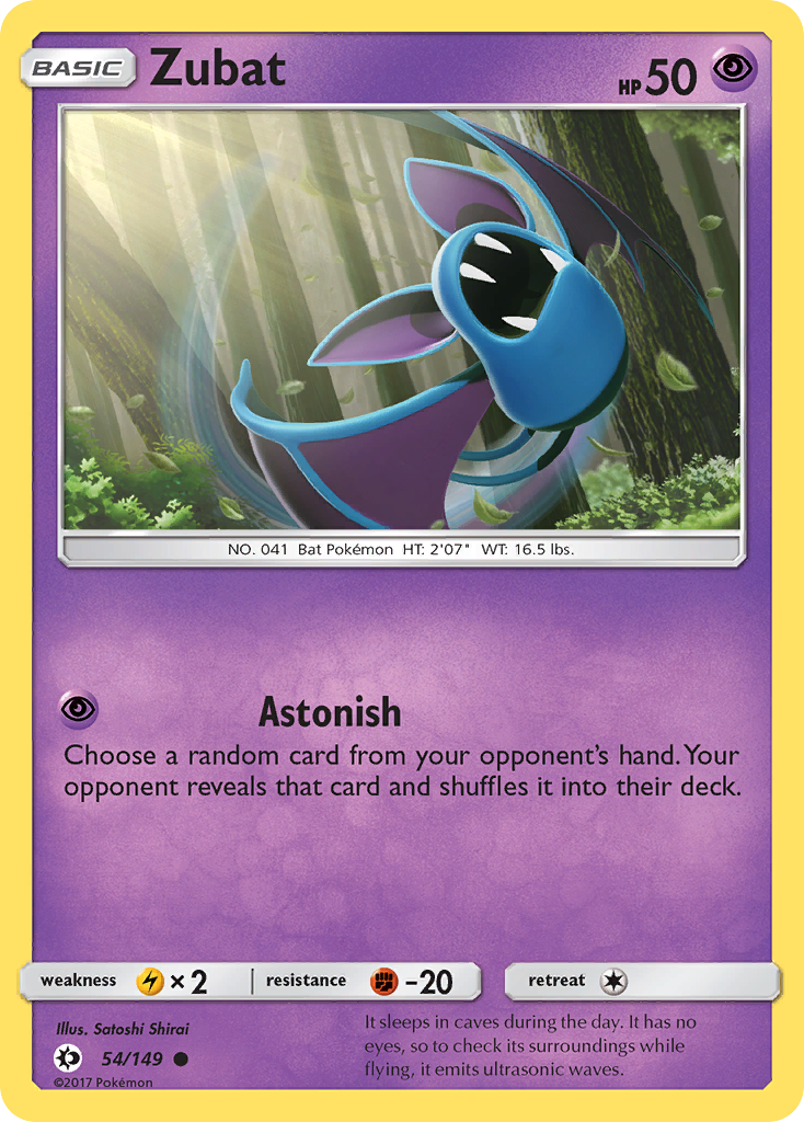 Zubat (54/149) [Sun & Moon: Base Set] | Exor Games Dartmouth