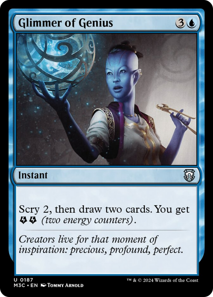Glimmer of Genius (Ripple Foil) [Modern Horizons 3 Commander] | Exor Games Dartmouth