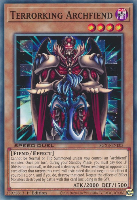 Terrorking Archfiend [SGX3-ENE03] Common | Exor Games Dartmouth