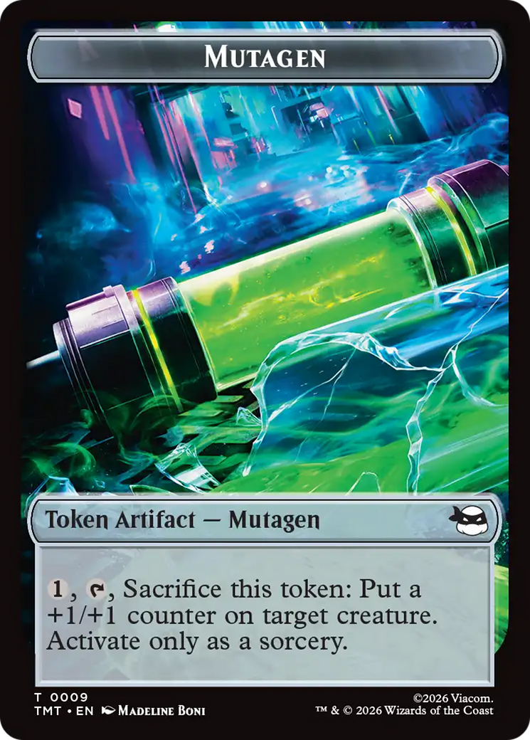 Ninja // Mutagen Double-Sided Token [Teenage Mutant Ninja Turtles Tokens] | Exor Games Dartmouth