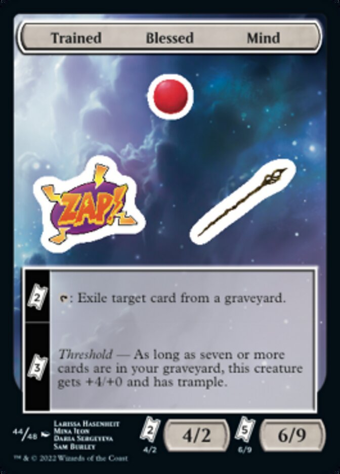 Trained Blessed Mind [Unfinity Stickers] | Exor Games Dartmouth