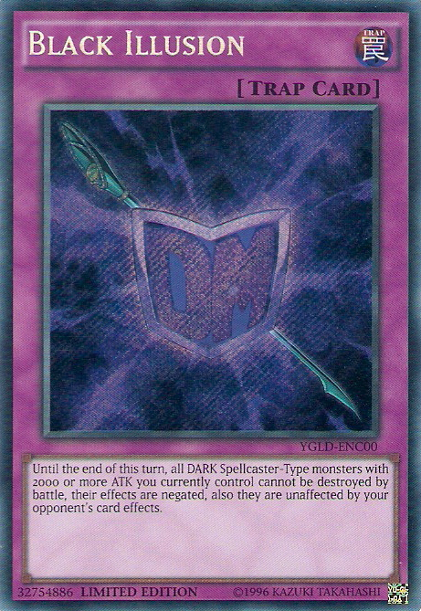 Black Illusion [YGLD-ENC00] Secret Rare | Exor Games Dartmouth