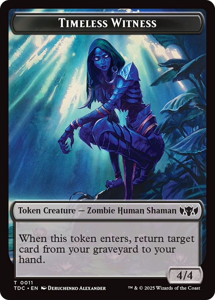 Goat // Timeless Witness Double-Sided Token [Tarkir: Dragonstorm Commander Tokens] | Exor Games Dartmouth
