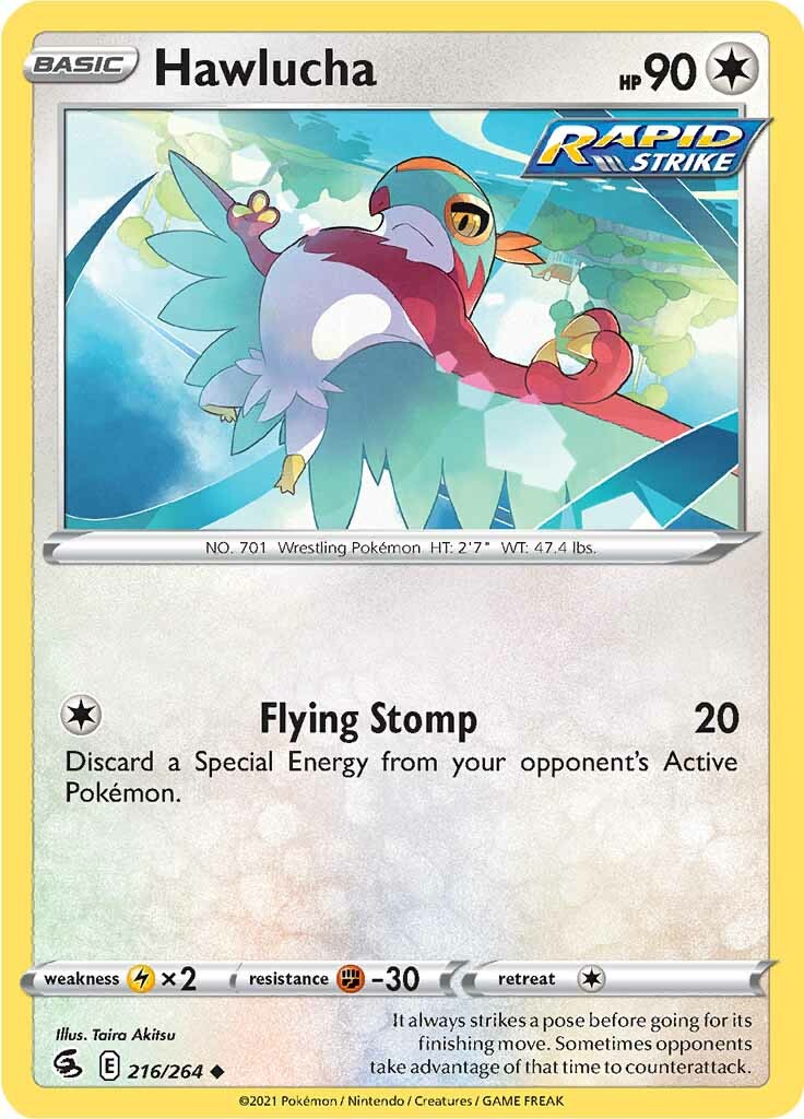 Hawlucha (216/264) [Sword & Shield: Fusion Strike] | Exor Games Dartmouth