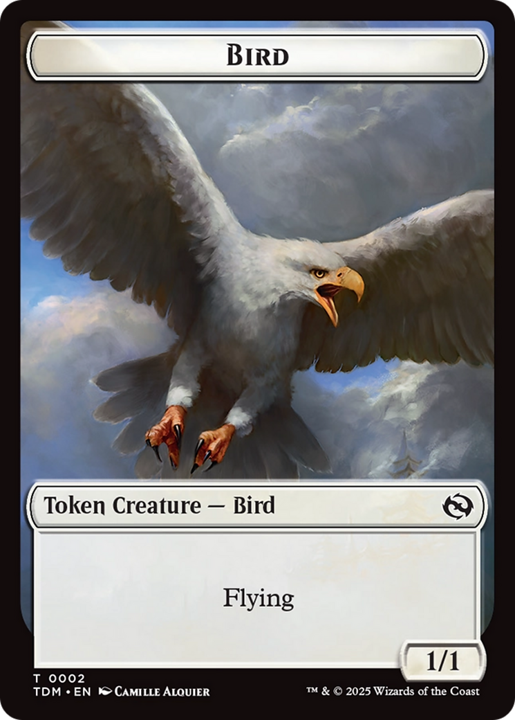 Thopter // Bird Double-Sided Token [Tarkir: Dragonstorm Commander Tokens] | Exor Games Dartmouth
