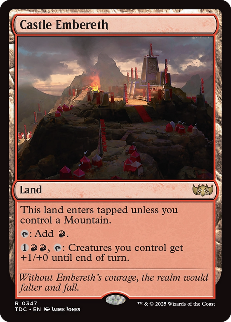 Castle Embereth [Tarkir: Dragonstorm Commander] | Exor Games Dartmouth