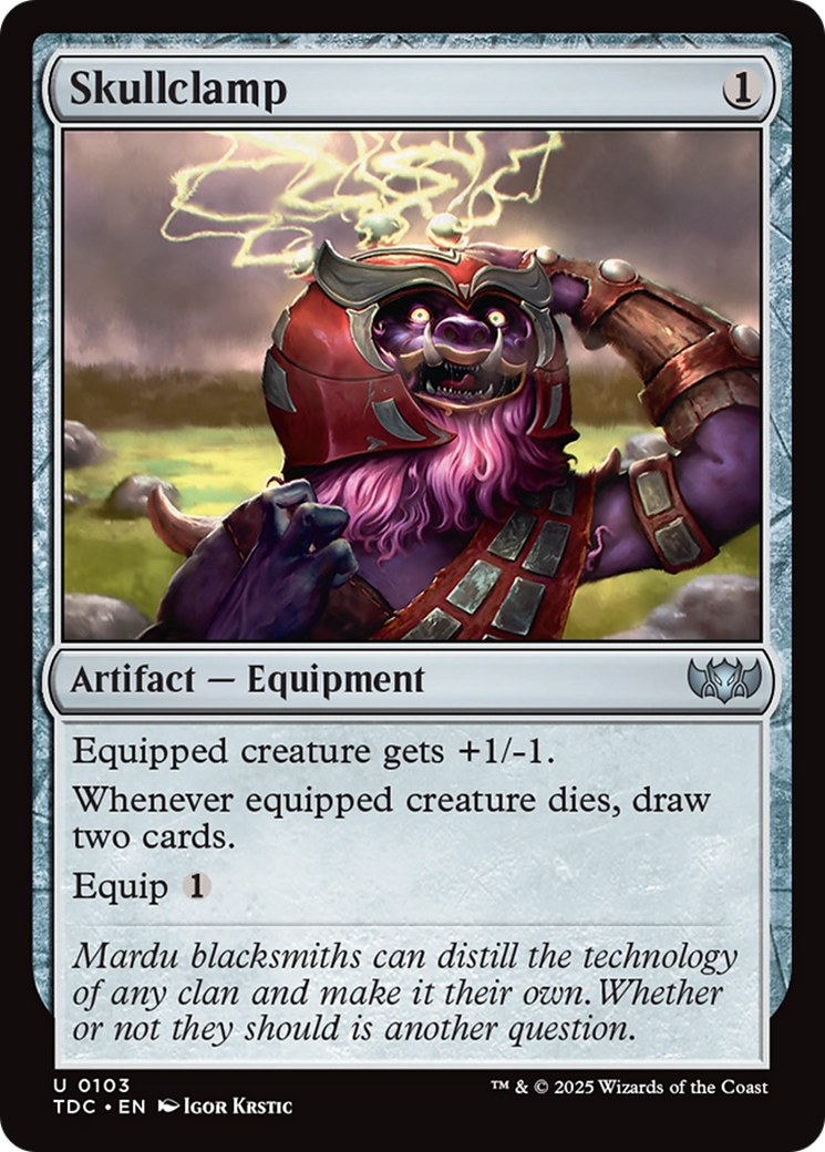 Skullclamp [Tarkir: Dragonstorm Commander] | Exor Games Dartmouth