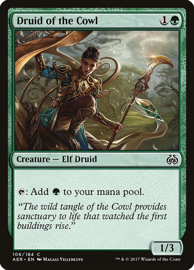 Druid of the Cowl [Aether Revolt] | Exor Games Dartmouth