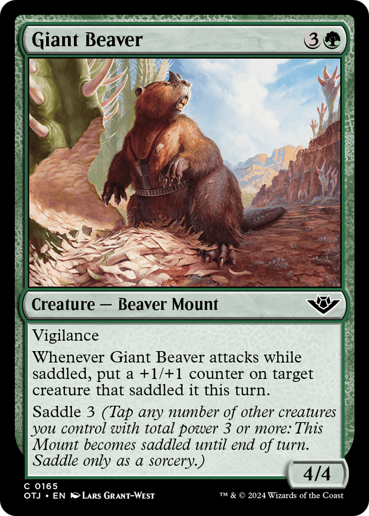 Giant Beaver [Outlaws of Thunder Junction] | Exor Games Dartmouth