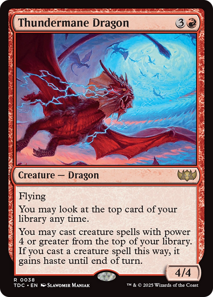 Thundermane Dragon [Tarkir: Dragonstorm Commander] | Exor Games Dartmouth