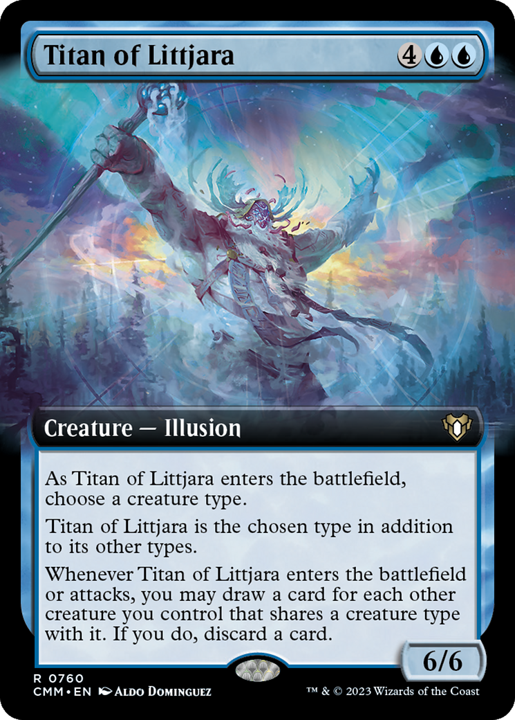 Titan of Littjara (Extended Art) [Commander Masters] | Exor Games Dartmouth
