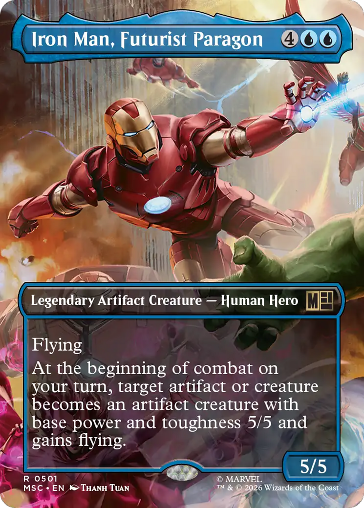 Iron Man, Futurist Paragon (Borderless) [Marvel Super Heroes Commander] | Exor Games Dartmouth