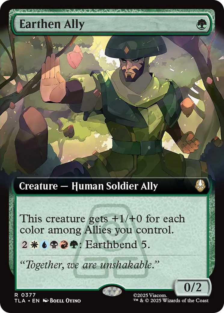 Earthen Ally (Extended Art) [Avatar: The Last Airbender] | Exor Games Dartmouth